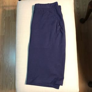 LAST CALL Navy Pencil/Mini Skirt